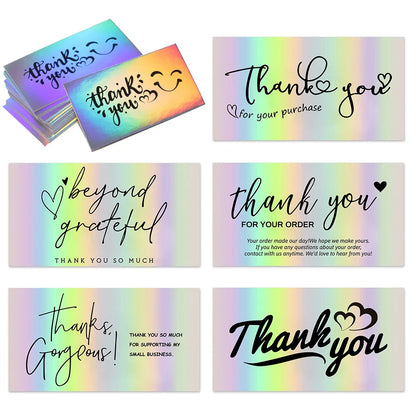 10–50PCS Thank You for Your Order Cards – Small Business Customer Appreciation Greeting Cards for Shopping & Purchase Orders