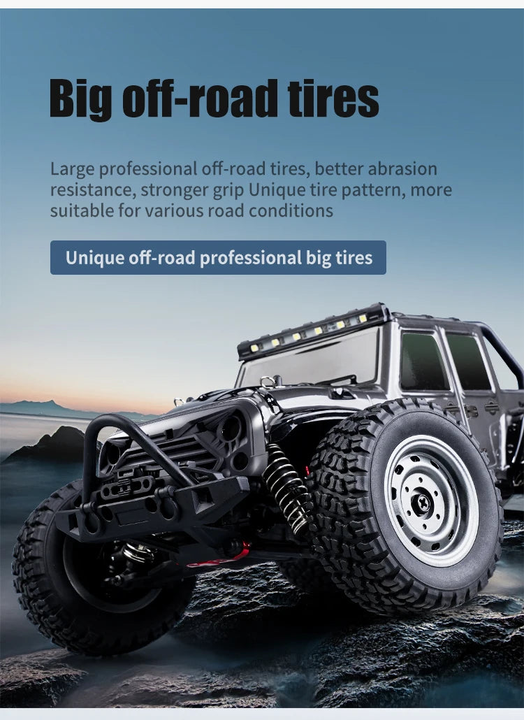 ZWN 1:16 4WD RC Monster Truck 50KM/H y 70KM/H Coche de Derrape de Alta Velocidad con Luces LED y Control Remoto 2.4GHz