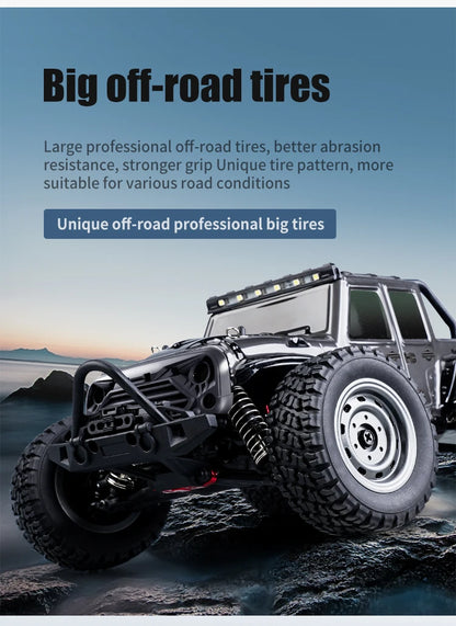 ZWN 1:16 4WD RC Monster Truck 50KM/H y 70KM/H Coche de Derrape de Alta Velocidad con Luces LED y Control Remoto 2.4GHz