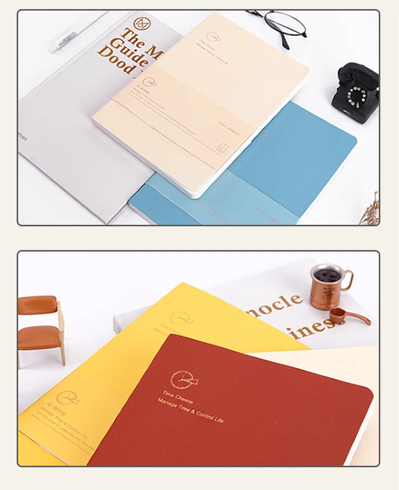 Kinbor Undated Weekly Planner – Portable Daily, Monthly & Schedule Journal Notebook