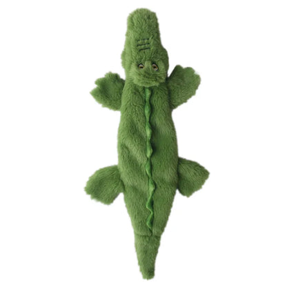 Funny Stuffingless Dog Toy – Durable Plush Squeaky Chew Toy with Crinkle Sound for Interactive Play & Boredom Relief