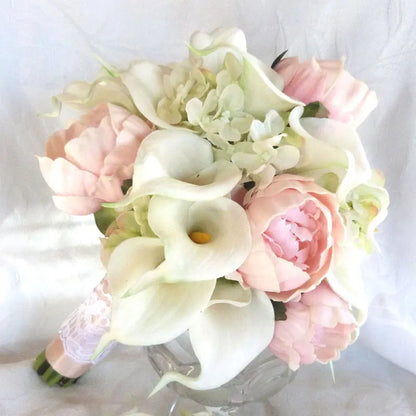 5/10/15/20pcs Real Touch Calla Lily Artificial Flowers – Realistic Faux Calla Lily Bouquet for Wedding Bridal Arrangements, Home Décor & Floral Decoration