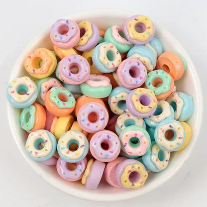 30/300pcs Mini Breloques en Résine Bonbon Fleur Amour – Mignons Accessoires de Bricolage pour Nail Art, Barrettes à Cheveux, Scrapbooking, Bijoux Faits Main et Projets Créatifs pour Enfants