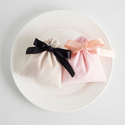 10 Bolsas de Terciopelo con Cordón – Bolsitas de Regalo con Cinta 10x12cm para Empaque de Joyas, Recuerdos de Boda, Almacenamiento de Viaje y Dulces