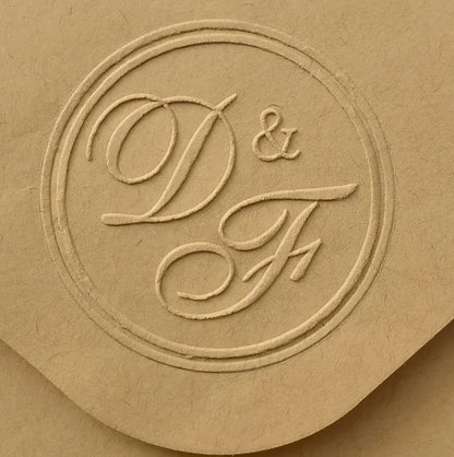 Custom Initials Embosser Stamp – Personalized Book & Wedding Embossing Seal for Address, Library & Gift Branding | Custom Paper Decor Accessory