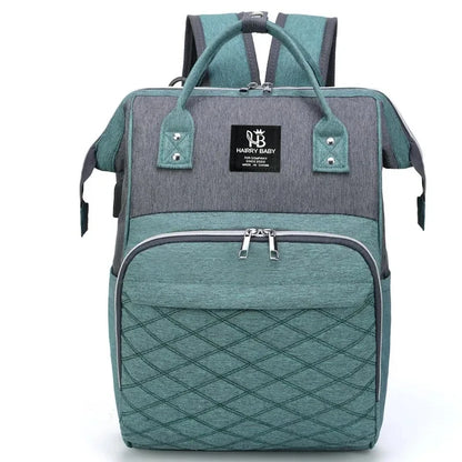 Large Capacity Baby Diaper Backpack with Stroller Hanging Bag & Changing Mat – Waterproof Maternity Nursing Bag for Moms