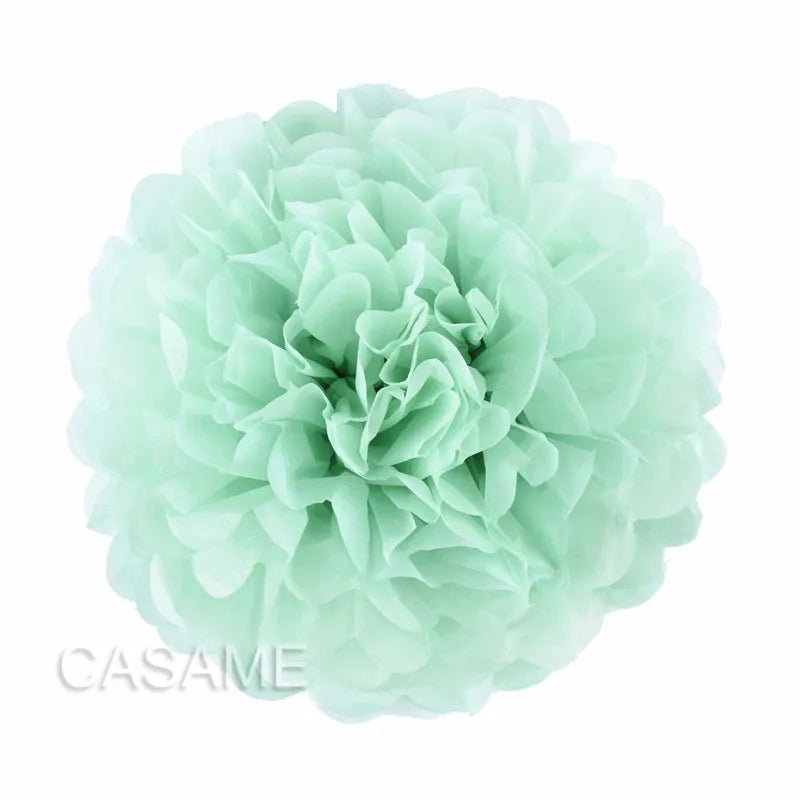 5PCS Tissue Paper Pom Poms – 4–12 Inch Paper Flower Balls for Weddings, Birthdays & Party Decorations