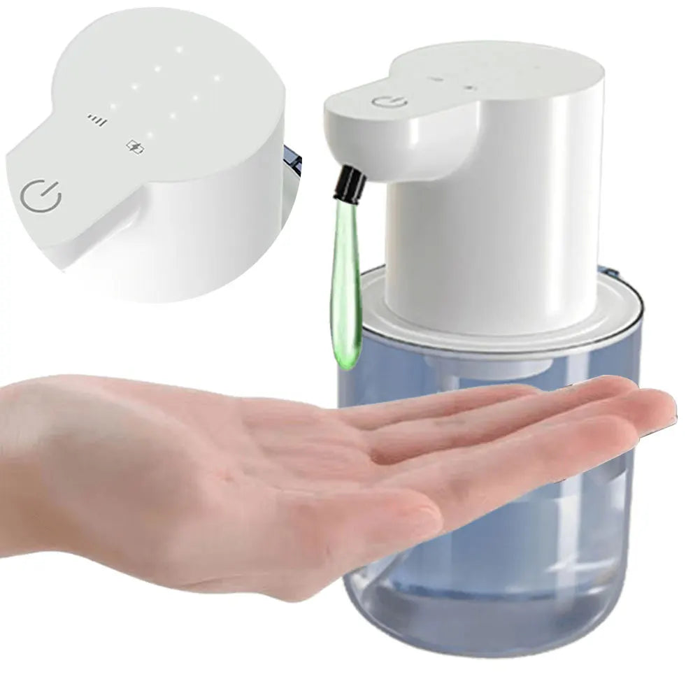 Dispensador automático de jabón espumoso de 400ml con sensor infrarrojos – Dispensador de jabón en espuma y gel sin contacto para baño y cocina