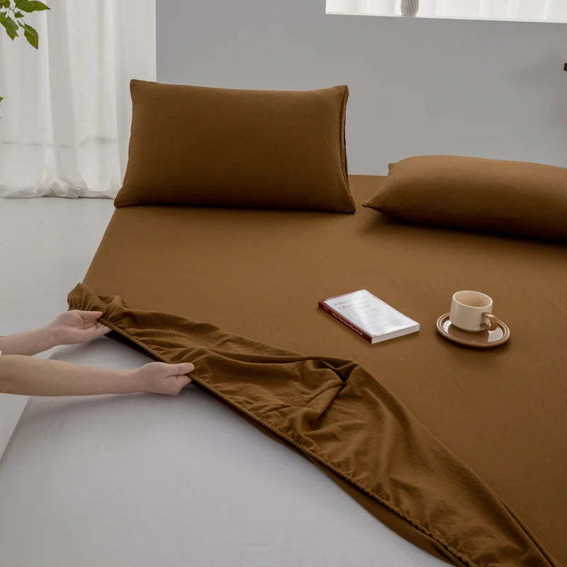Sábana Bajera Ajustable 100% Algodón – Funda de Colchón Suave y Transpirable con Bolsillos Elásticos Profundos