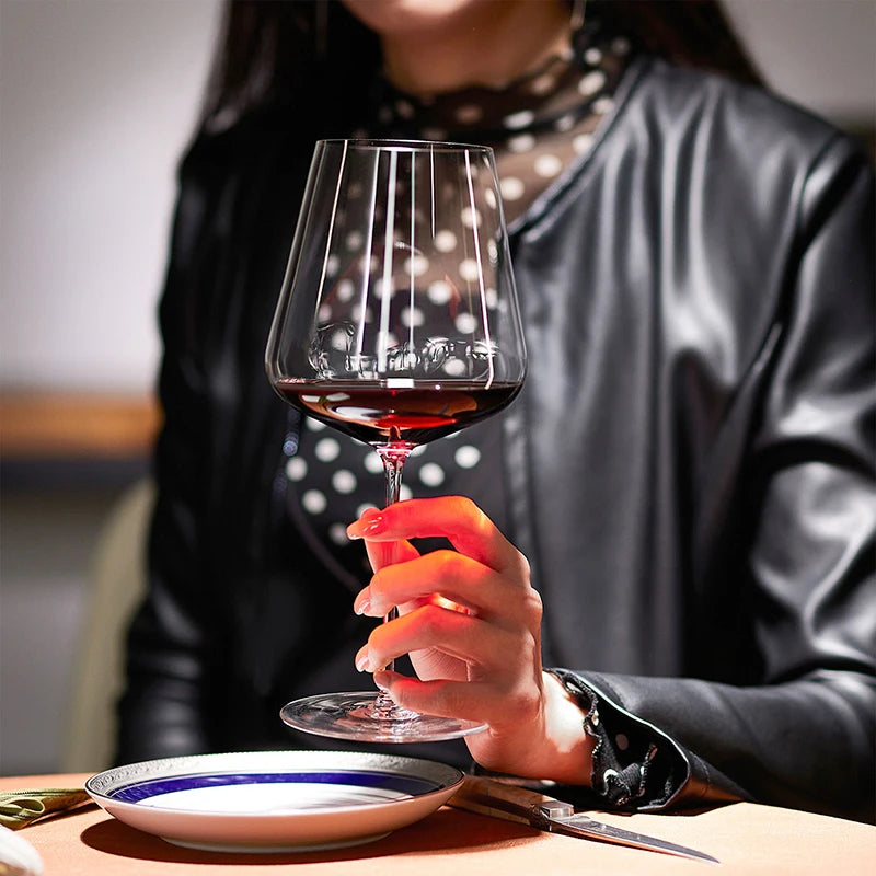 JINYOUJIA 765ml Ultra Thin Crystal Bordeaux Red Wine Glass, 0.4mm Handmade Wine Goblet, Elegant Zalto Style Wine Drinking Cup