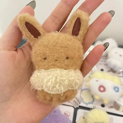 Llavero de Peluche de Pokémon de Dibujos Animados – Lindo Mini Peluche de Pikachu, Eevee y Piplup, Charm para Mochila, Regalo Coleccionable de Anime para Amigos y Cumpleaños