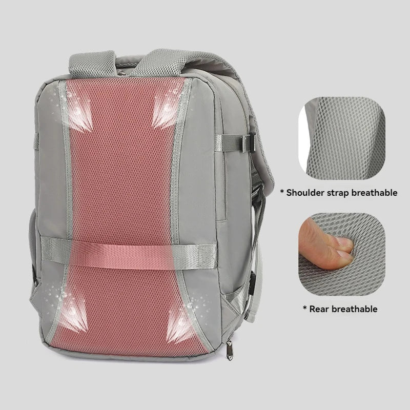 Lumin 42x18x29cm Travel Backpack – Cabin-Size Hand Luggage Bag for Men & Women, Laptop Backpack for Travel, Work & Leisure