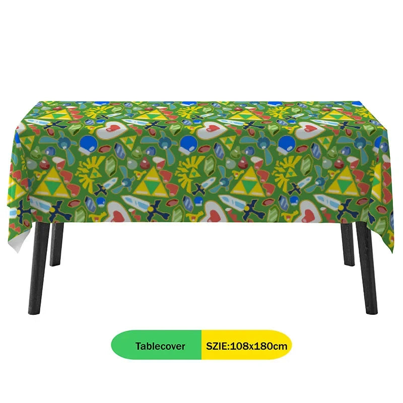 The Legend of Zelda Party Decorations Set – Disposable Tableware Birthday Party Supplies for Kids, Boys, Baby Shower & Gift Toys