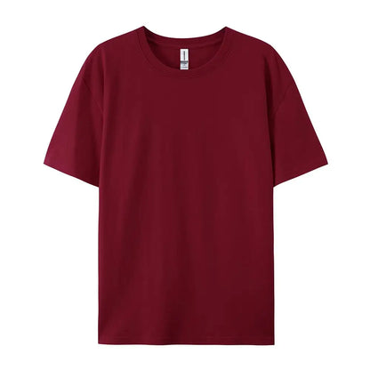 Women’s 100% Cotton Solid T-Shirt Summer Casual Sporty Loose Short Sleeve O-Neck Tee White Black