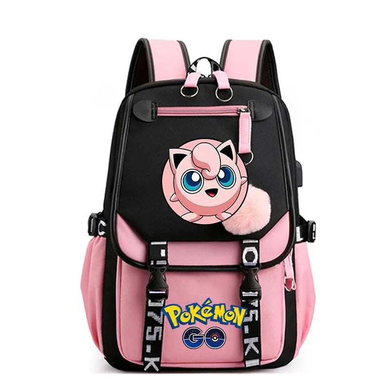 Sac à dos pour enfants grande capacité inspiré des animes | Cartable pour garçons et filles avec compartiment pour ordinateur portable
