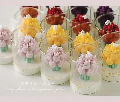 Handmade Tulip Bouquet Candle – Scented Soy Wax Aromatherapy Candle for Weddings, Birthdays, Parties & Home Decoration
