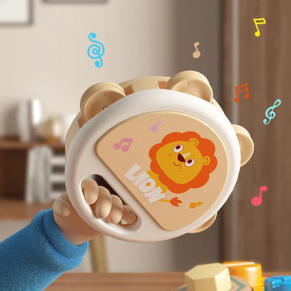 Tambor Musical para Bebés – Instrumento Montessori de Aprendizaje Temprano para Niños de 1 a 3 años, Juguete Musical Interactivo para el Desarrollo Manual, Juego Sensorial y Regalo Educativo
