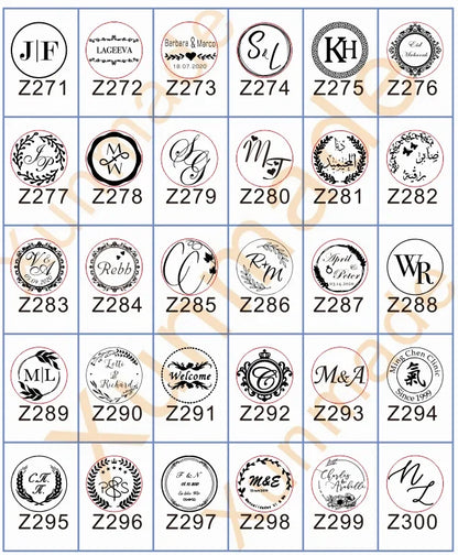 Sello de cera personalizado para bodas – Iniciales y logo personalizados, sello de metal para invitaciones | Embalaje de regalo DIY y accesorio de decoración de bodas