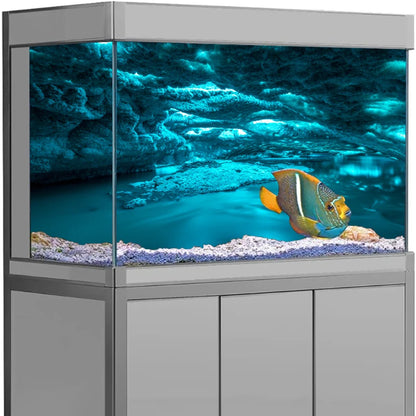 HD Cloud Aquarium Background Sticker – PVC Fish Tank Backdrop Wallpaper for Clear Underwater Scenery, Aquascaping & Aquarium Decoration