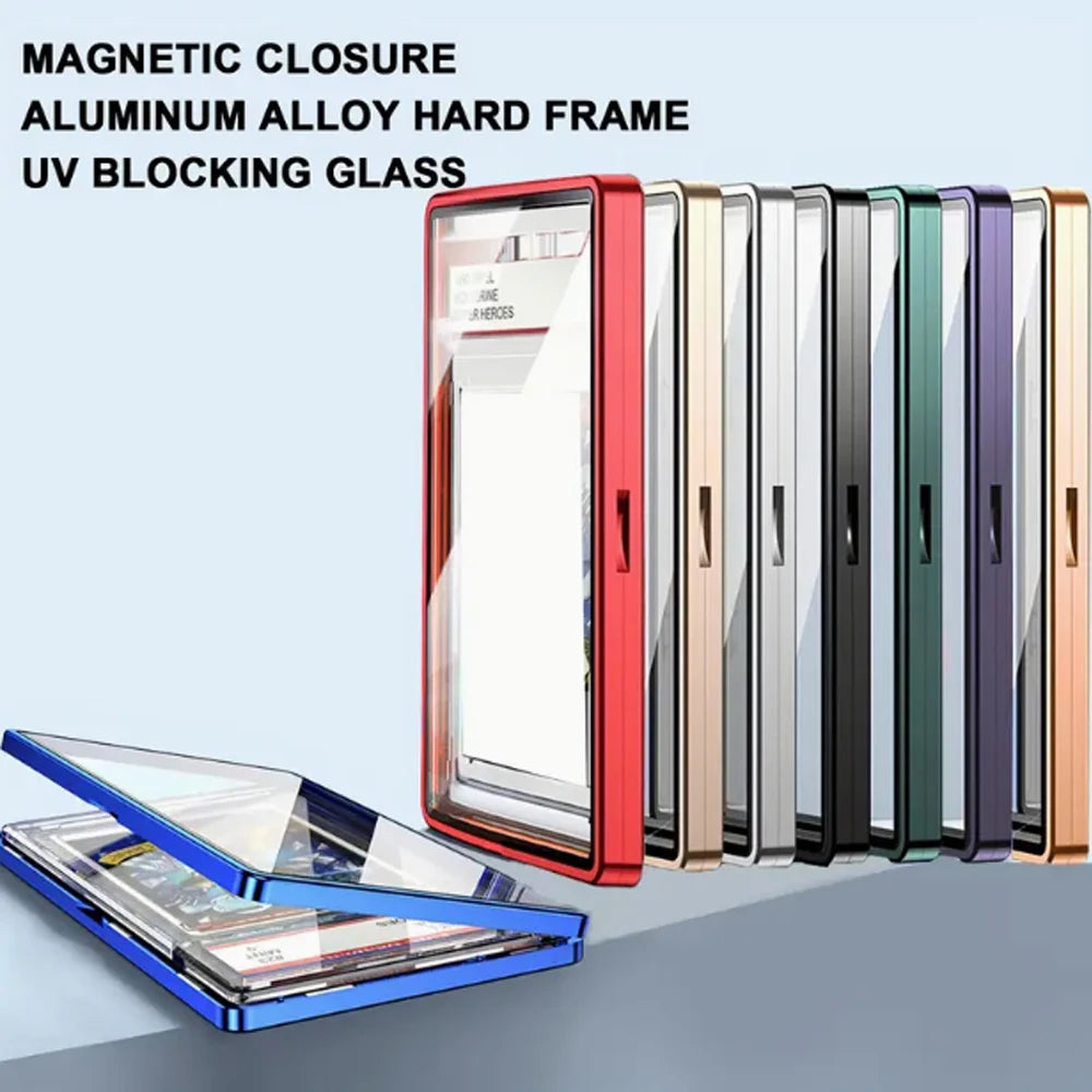 Multicolor Aluminum Alloy Graded Card Protector Case for PSA, CGC & BGS Slabs | Scratch-Resistant Holder