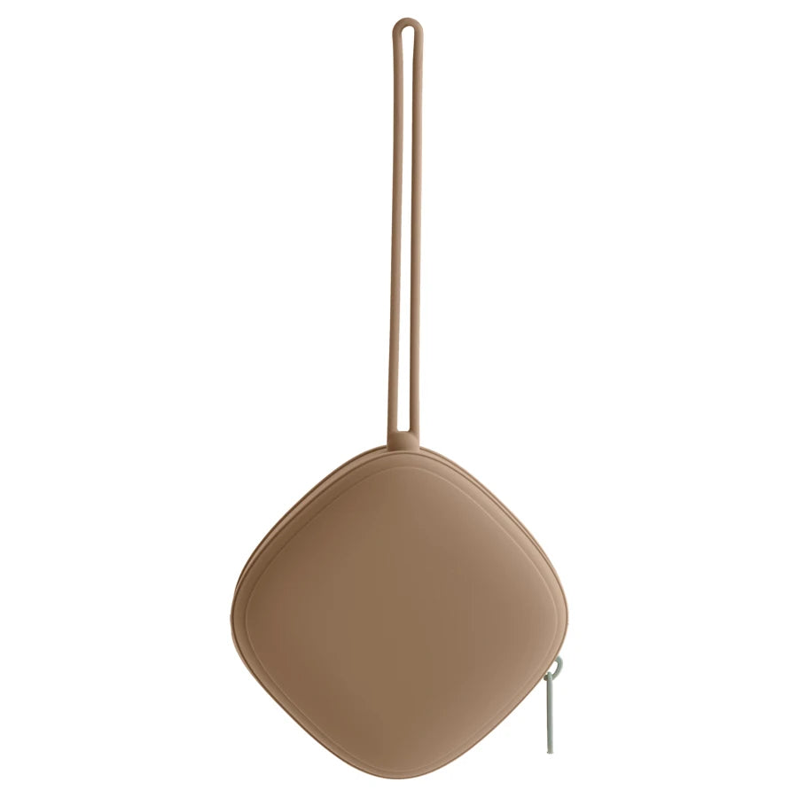 Étui portable pour sucette de bébé – Boîte de rangement en silicone de qualité alimentaire avec fermeture éclair pour voyage et accessoires pour bébé