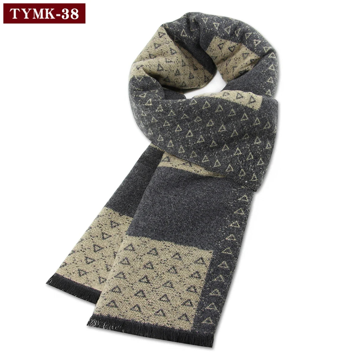 Écharpe d'hiver en imitation cachemire pour homme, douce à carreaux, chaude en mélange de laine, longue, châle, cache-col