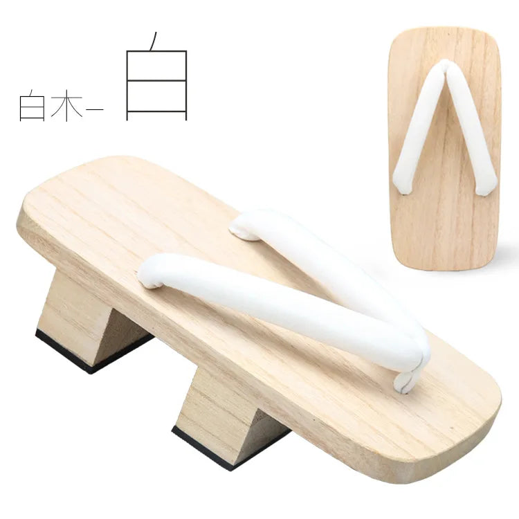Japanese Wooden Geta Clogs – Traditional Cosplay Sandals & Slippers