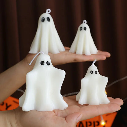 Halloween Ghost Scented Candle – Creative Wax Ghost Candle for Aromatherapy, Home Decoration & Premium Holiday Gifts