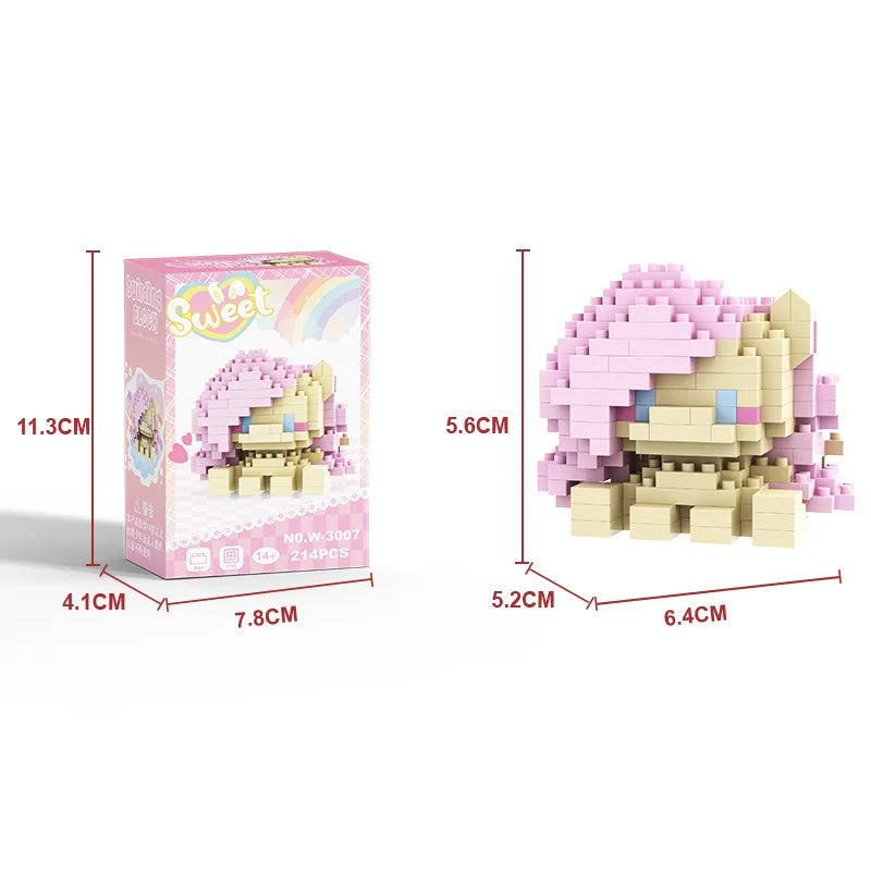 My Little Pony Equestria Girls Building Blocks – Twilight Sparkle Cartoon Character Figure Construction Toy for Children