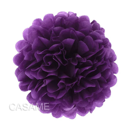 5PCS Tissue Paper Pom Poms – 4–12 Inch Paper Flower Balls for Weddings, Birthdays & Party Decorations