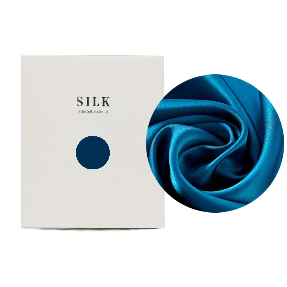 Taie d'Oreiller 100% Soie de Mûrier Pure – Housse de Coussin Double Face Rafraîchissante avec Fermeture Éclair Invisible, Douce et Respirante