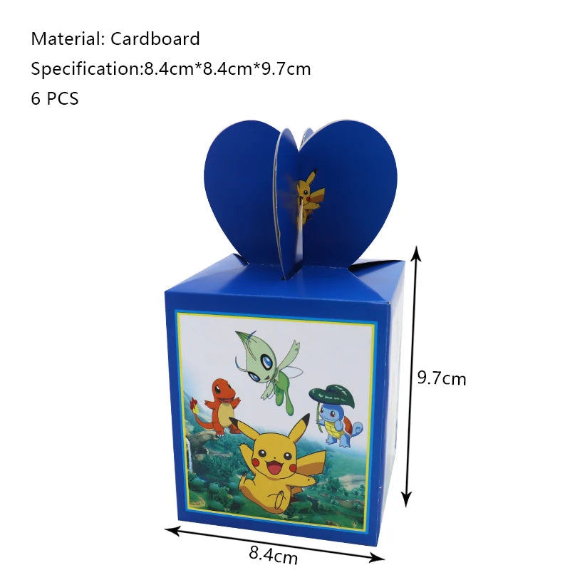 Pokémon Birthday Party Decorations – Lightning Pikachu Balloon Set with Disposable Tableware, Banner, Backdrop & Plates for Kids Events