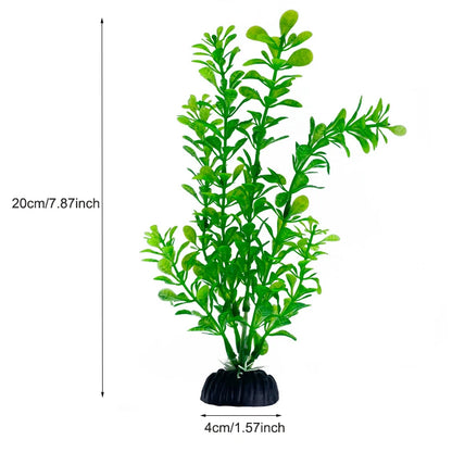 Artificial Aquarium Plants – Plastic Aquatic Underwater Plants for Fish Tank Decoration, Aquascaping & Aquarium Accessories