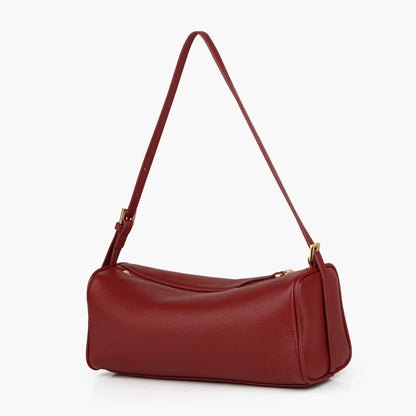 Donna-in Genuine Cowhide Leather Handbag – Women’s Full Grain Leather Top Handle Bag with Shoulder Strap, Luxury Soft Sheepskin Lining, Elegant Vintage Purse for Daily Use, Work & Fashion Styling