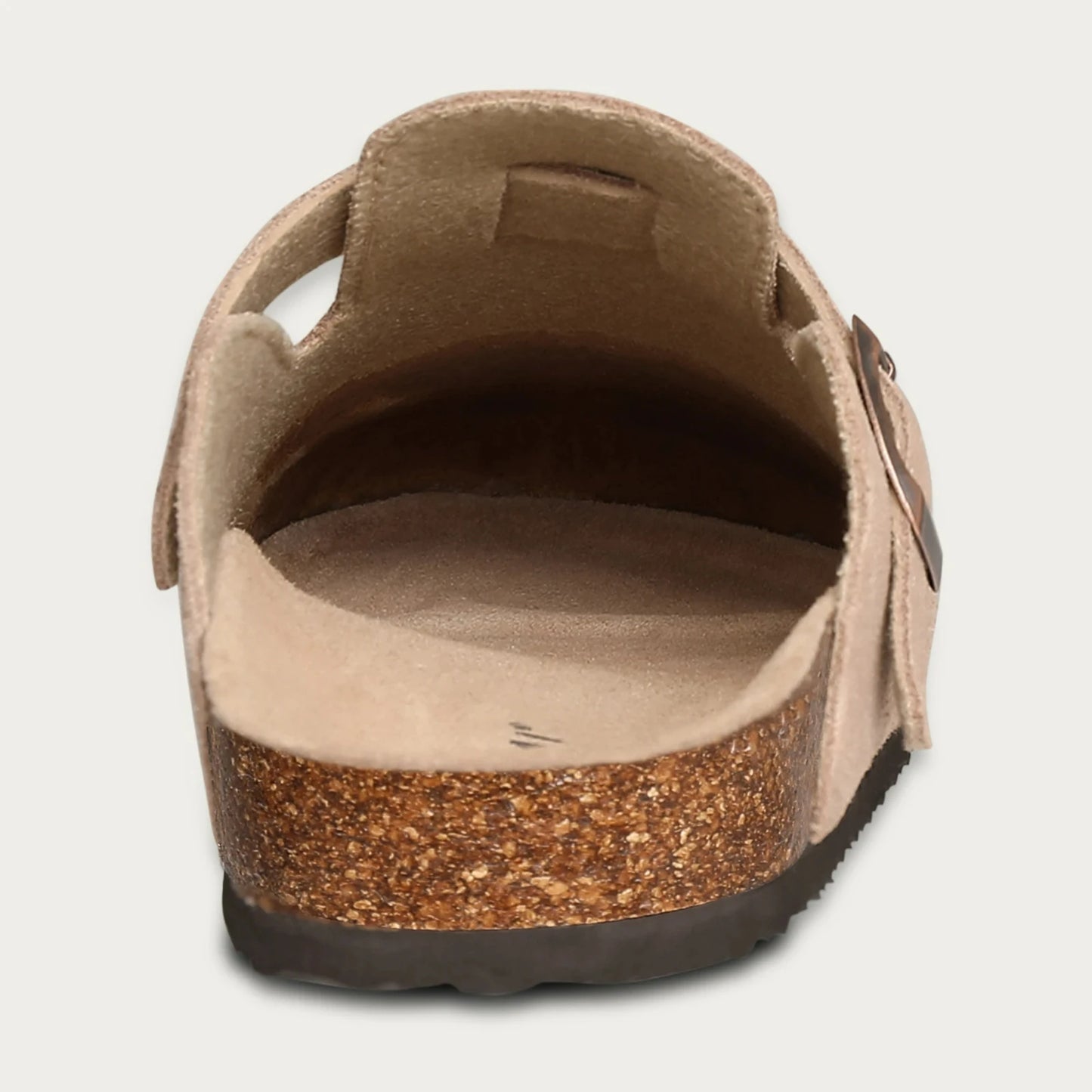 Zuecos de ante Crestar Cork – Zapatillas tipo mules unisex antideslizantes con soporte para el arco del pie