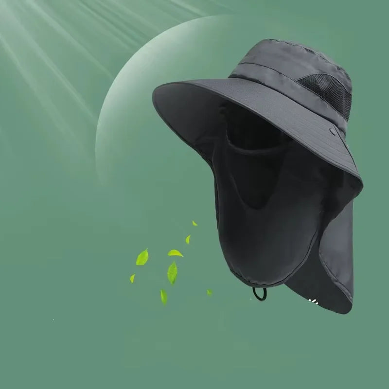 Outdoor UV Protection Bucket Hat – Sun Hat with Neck Flap for Hiking, Fishing, Camping & Outdoor Activities