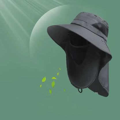 Outdoor UV Protection Bucket Hat – Sun Hat with Neck Flap for Hiking, Fishing, Camping & Outdoor Activities