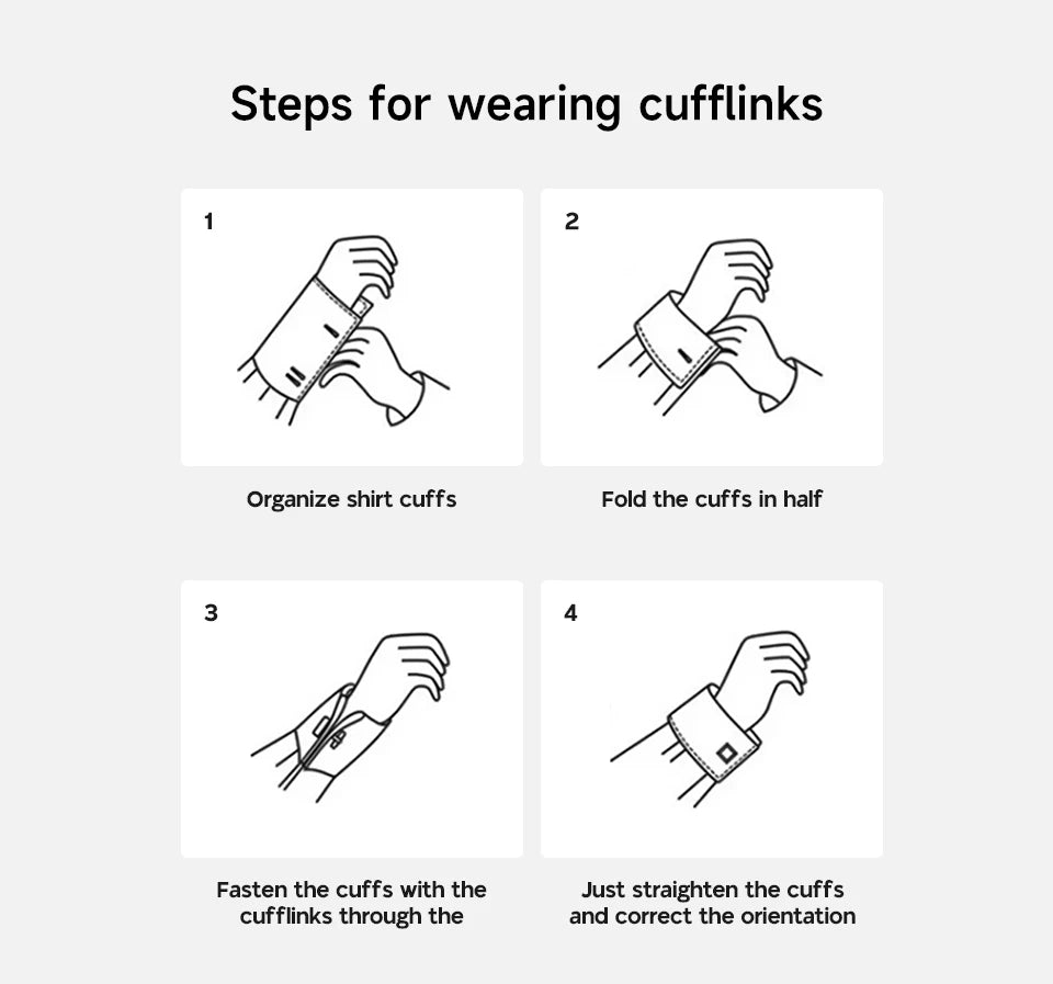 Luxury Copper Cufflinks for Men – Round & Square Shirt Cuff Links for Wedding, Business & Formal Wear | Men's Fashion Accessories Gift