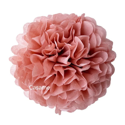5PCS Tissue Paper Pom Poms – 4–12 Inch Paper Flower Balls for Weddings, Birthdays & Party Decorations