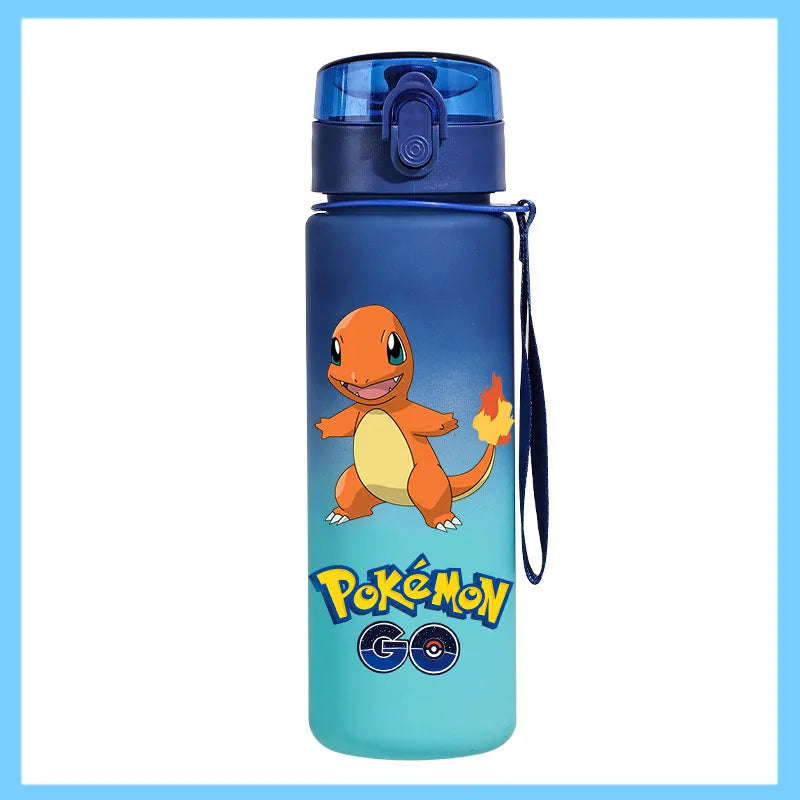 Pokémon 650ml Sports Water Bottle – Pikachu & Eevee Direct Drink Anti-Drip Cup