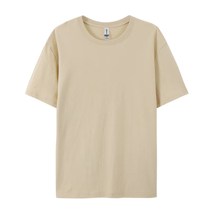 Women’s 100% Cotton Solid T-Shirt Summer Casual Sporty Loose Short Sleeve O-Neck Tee White Black