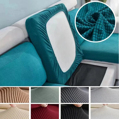 Polar Fleece Sofa Seat Cushion Cover – Stretch Furniture Protector for Pets, Kids & Living Room
