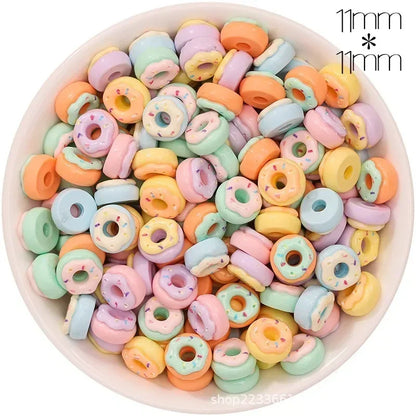 30/300pcs Mini Breloques en Résine Bonbon Fleur Amour – Mignons Accessoires de Bricolage pour Nail Art, Barrettes à Cheveux, Scrapbooking, Bijoux Faits Main et Projets Créatifs pour Enfants