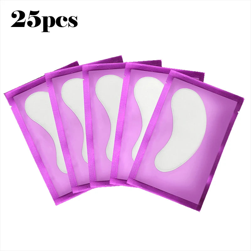 50 PARCHES DE HIDROGEL PARA EXTENSIONES DE PESTAÑAS – Almohadillas para Debajo de los Ojos para Injerto de Pestañas, Aislamiento de Pestañas, Mascarilla Hidratante para Ojos y Tratamiento de Belleza