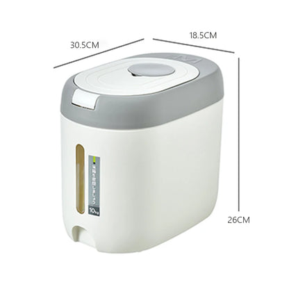 XIAOGUI 5KG/10KG Rice Dispenser – Large-Capacity Kitchen Food Storage Container for Rice, Cereal & Grains, Airtight Organizer Box