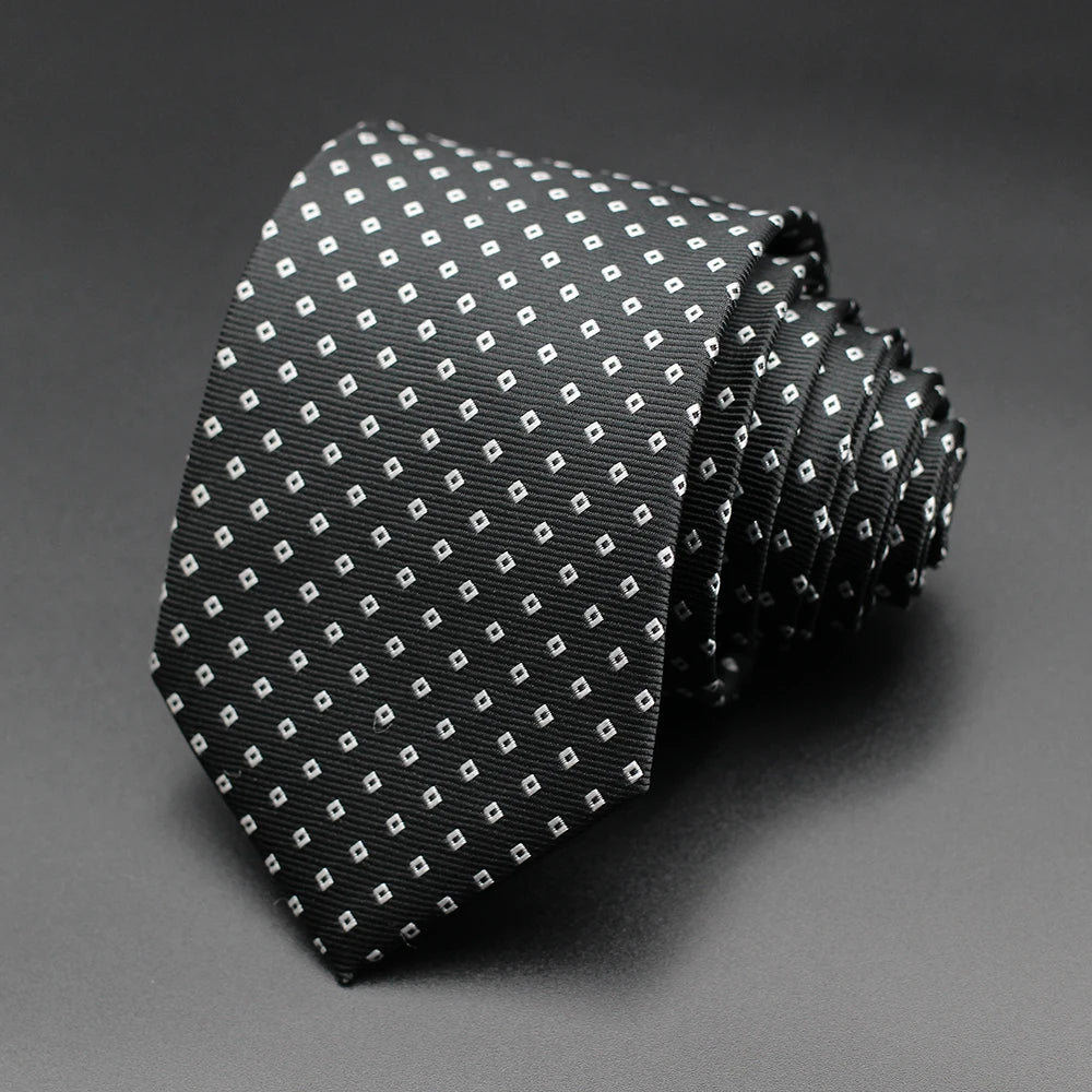 Corbata Floral de Puntos para Hombre – Corbata Casual de Moda Azul Roja Amarilla para Negocios, Bodas y Ocasiones Formales | Accesorio de Regalo