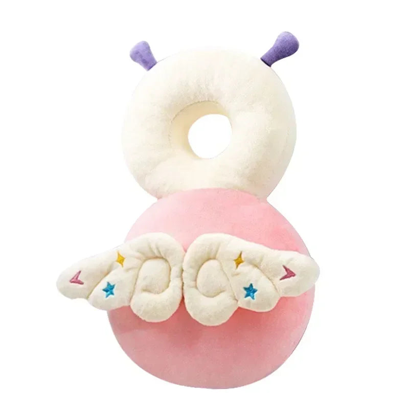 Mochila protectora de cabeza para bebé – Cojín de seguridad de abeja ángel para 1-3 años, almohada protectora anticaída