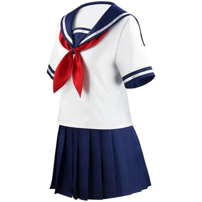 Yandere Simulator Cosplay Costume – Ayano Aishi (Yandere-chan) JK Sailor School Uniform Dress Suit (Women’s Anime Outfit)