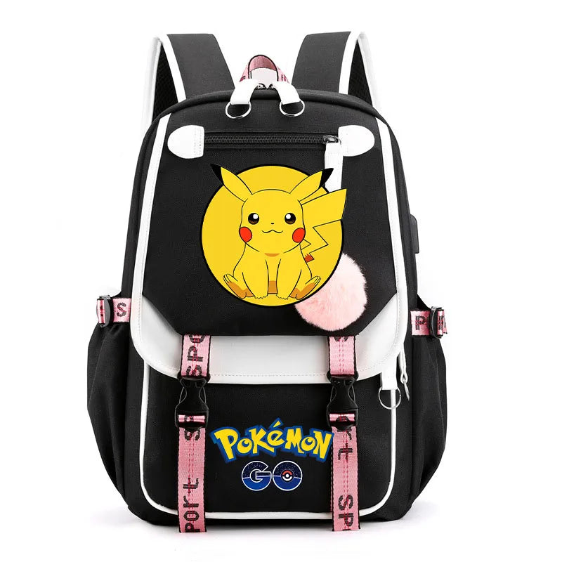Sac à dos pour enfants grande capacité inspiré des animes | Cartable pour garçons et filles avec compartiment pour ordinateur portable