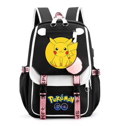 Sac à dos pour enfants grande capacité inspiré des animes | Cartable pour garçons et filles avec compartiment pour ordinateur portable